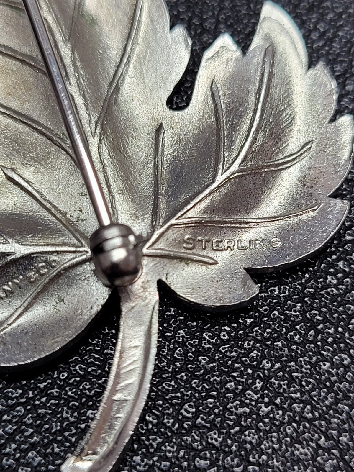 Tiffany & Co. Sterling Silver Maple Leaf Brooch Pin