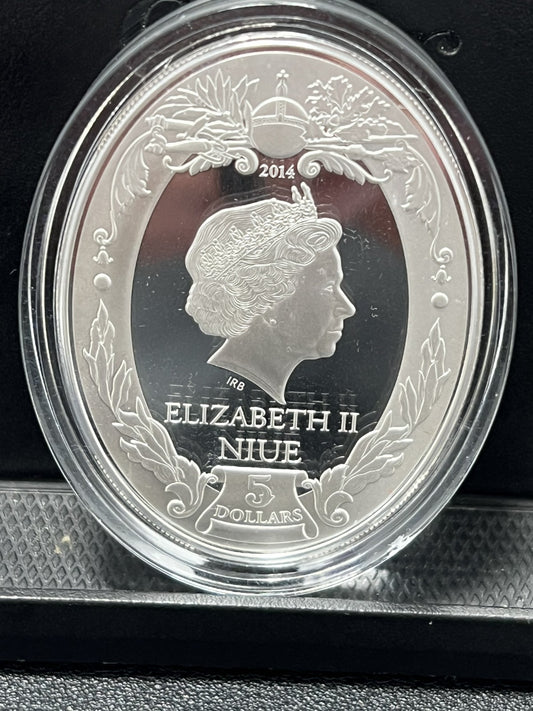 2014 Niue 2oz Russian Emperors - Catherine I 2 oz Silver coin with box and COA