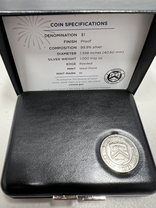 2025 W 1 oz Proof American Silver Eagle Congratulations Set