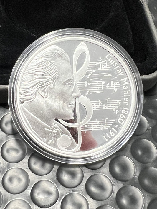 2010 TUVALU: GREAT MUSIC COMPOSERS- A SET OF 5, 1 OZ . 999 SILVER COINS