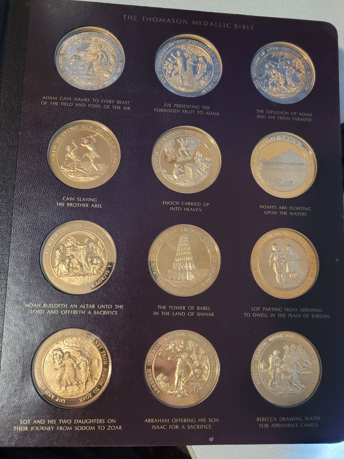 Thomason Medallic Bible Themed Complete Set Of 60 Bronze Medals Franklin Mint