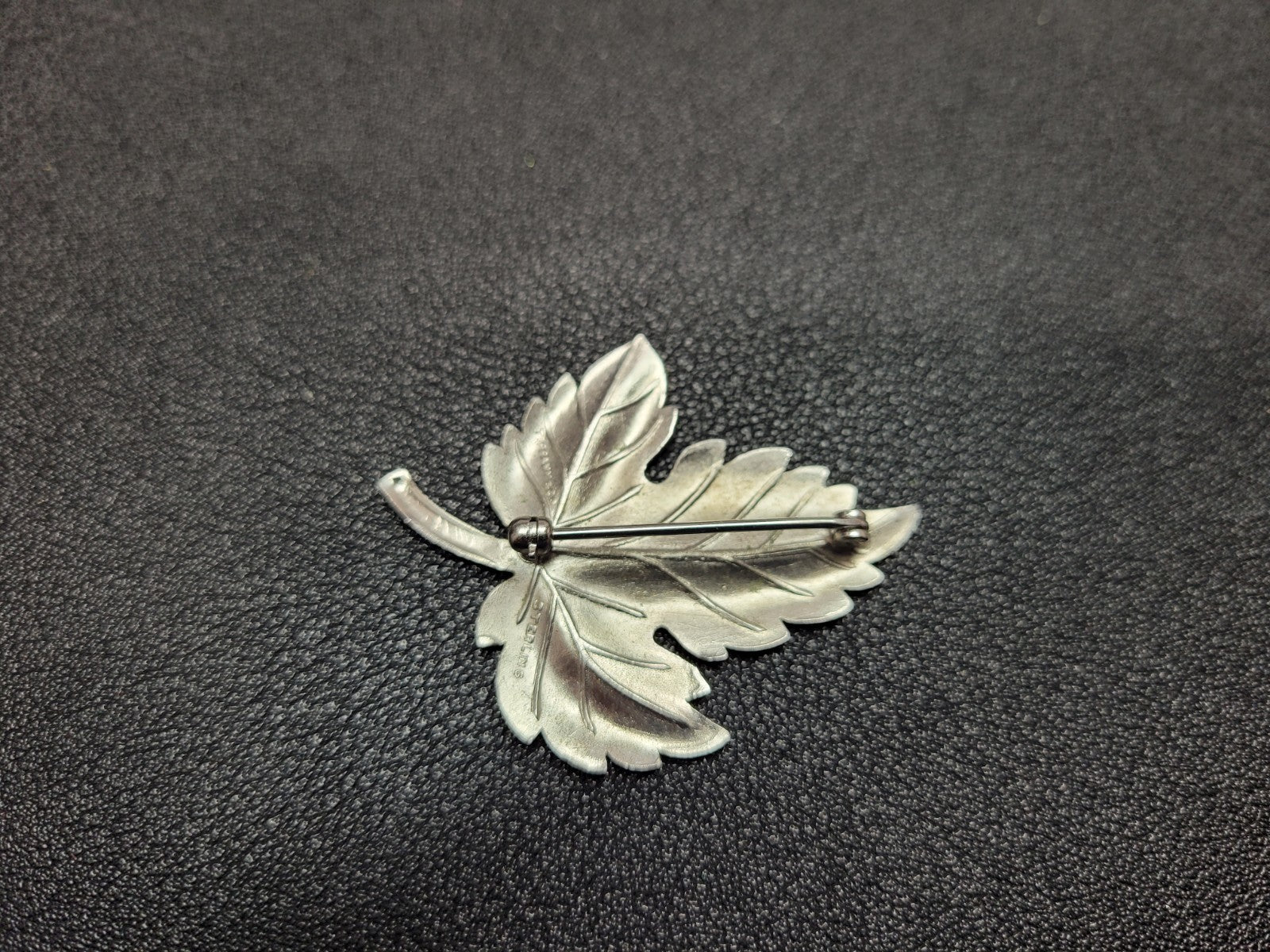 Tiffany & Co. Sterling Silver Maple Leaf Brooch Pin