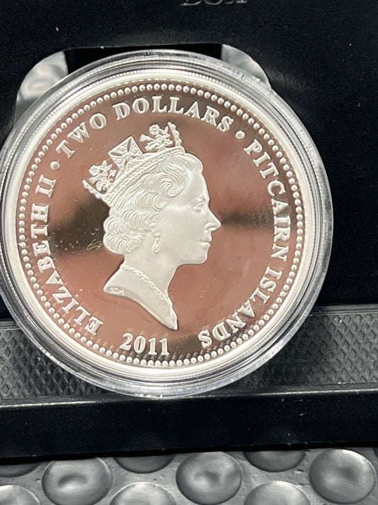 2011 NUIE Silver 1 oz coin - White Rabbit with box & COA