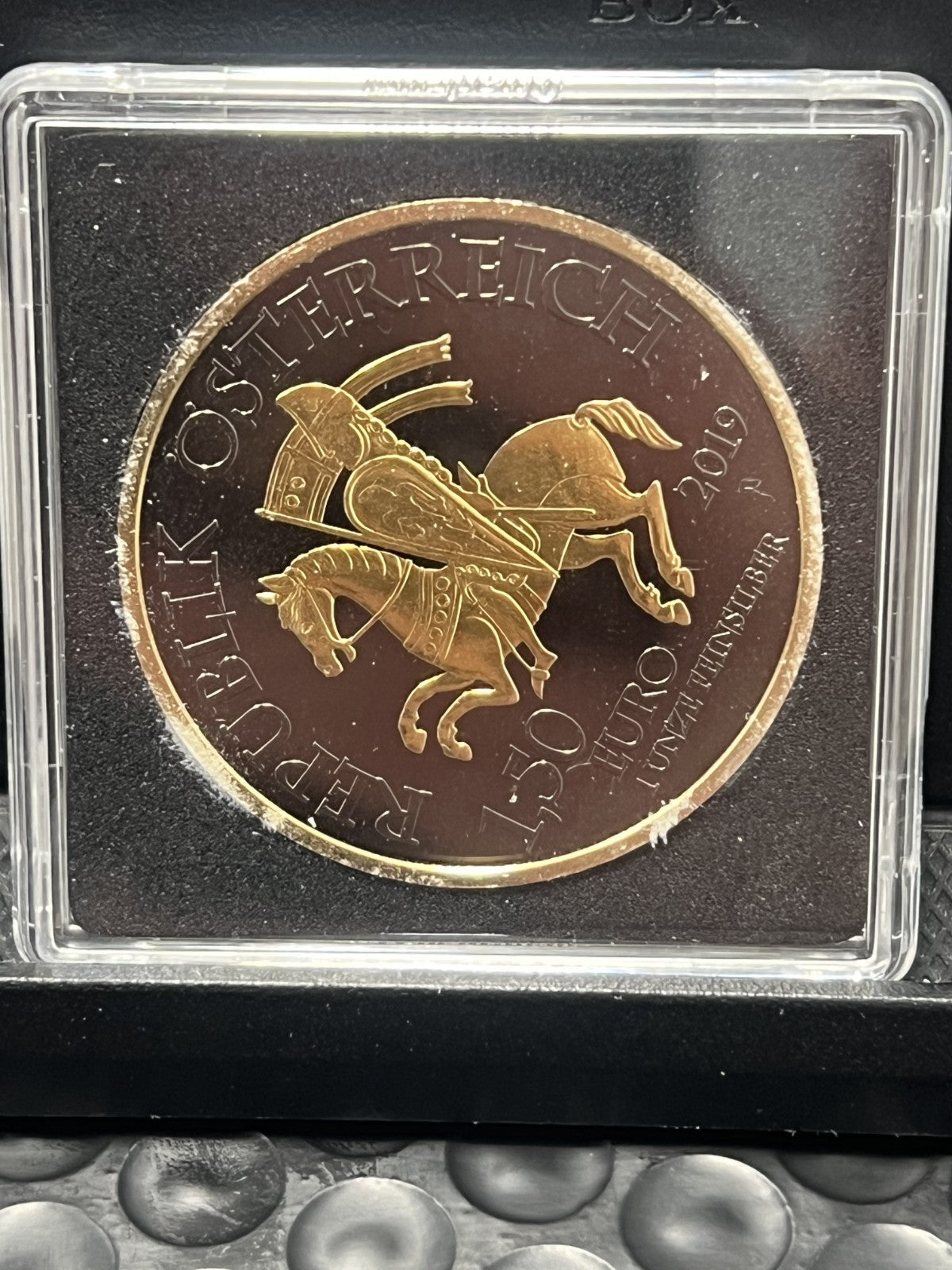 2019 Austria 1 oz Silver - Robin Hood Golden Ring