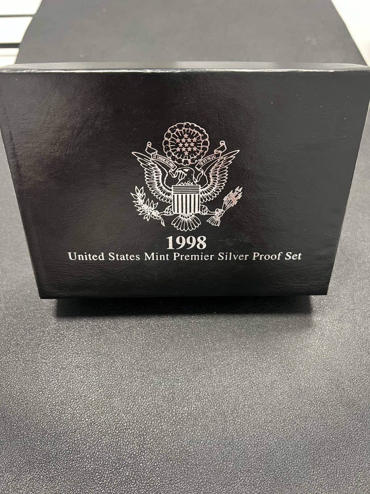 1998 United States Mint Premier Silver Proof Set 5 Coins Original Display Box