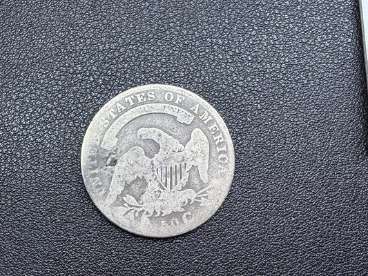 1836 Capped Bust Half Dollar - Silver 50c 50¢ Piece - Lettered Edge Coin Liberty