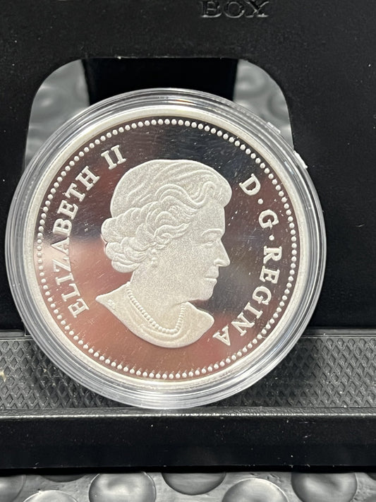 2015- Canadian Dinosaurs 'Albertosaurus' with box & COA 1 oz silver coin