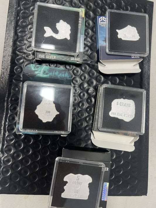 Pirate Series: Full set 25 Gram .999 Silver - Pan Silver Company with box