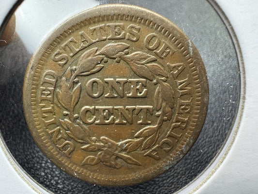 1851 Braided Hair Large Cent