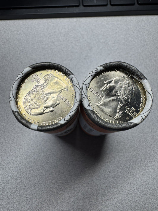 2005 P & D Oregon State US Mint Quarter Rolls Uncirculated