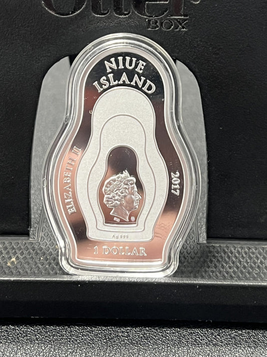 NIUE 2017 1 Dollar Silver - Matryoshka Nesting Doll 1 oz silver coin