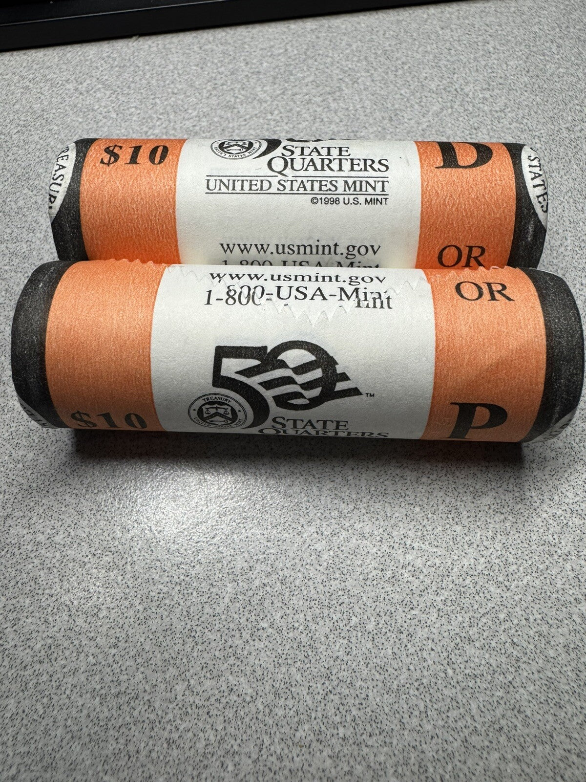 2005 P & D Oregon State US Mint Quarter Rolls Uncirculated