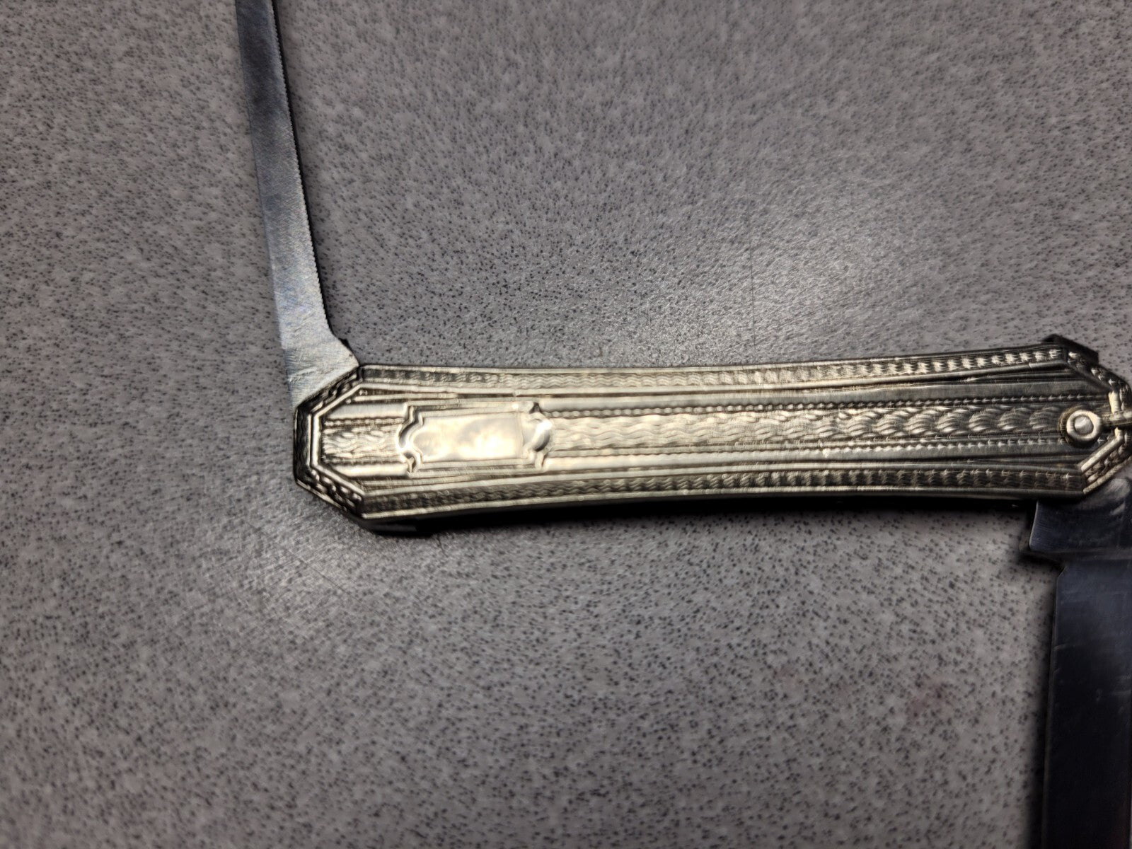 Vintage ESEMCO 14K White Gold 2 Blade Pocket Knife 17.09 grams Stainless Steel