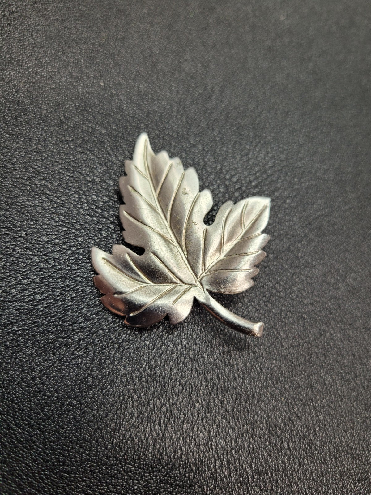 Tiffany & Co. Sterling Silver Maple Leaf Brooch Pin