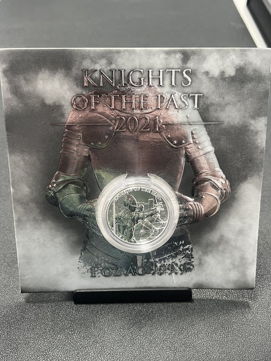 2021 Knights of the Past 5 Euro 1 oz Silver BU .9999 Coin Germania Mint