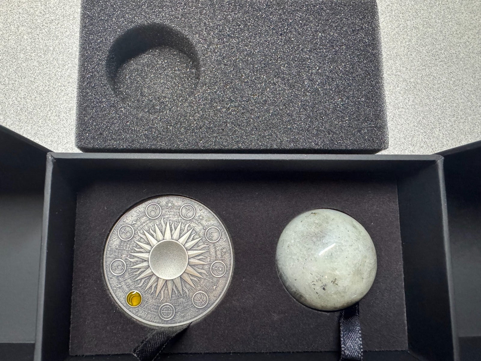 2025 Ghana Moon Solar System 2 oz Antique finish Silver Coin