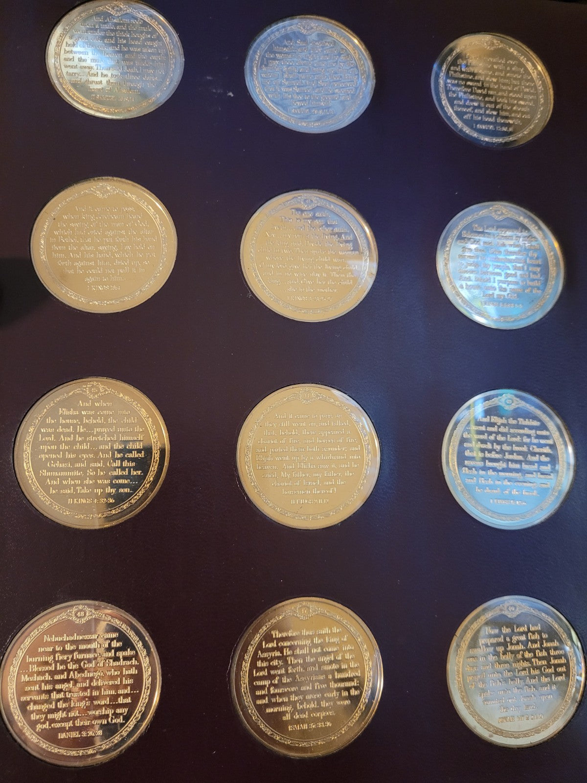 Thomason Medallic Bible Themed Complete Set Of 60 Bronze Medals Franklin Mint