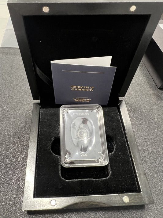 2022 Niue 2 oz Silver Mirror People Proof Black Proof High Relief