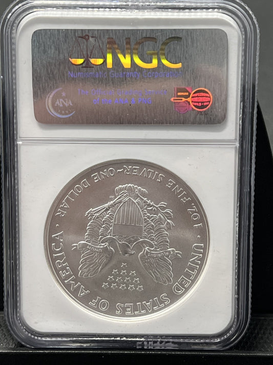 2006 Silver Eagle $1 NGC Gem Uncirculated ASE