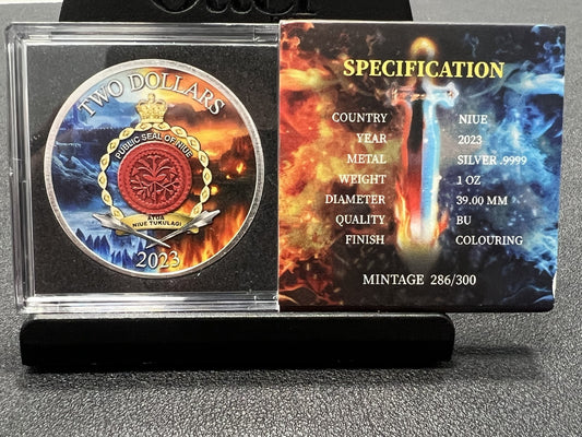 2023 NIUE 1 oz .999 Silver - Sword of Ice and Fire