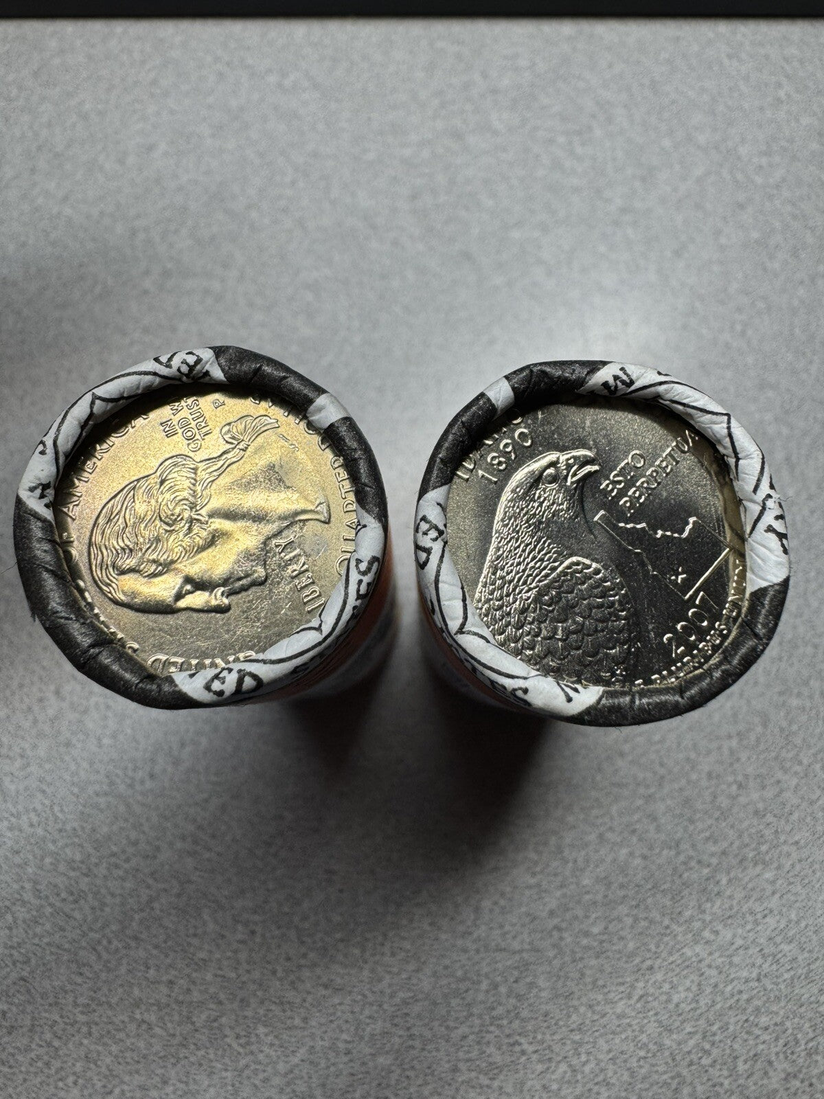 2007 P & D Idaho State US Mint Quarter Rolls Uncirculated