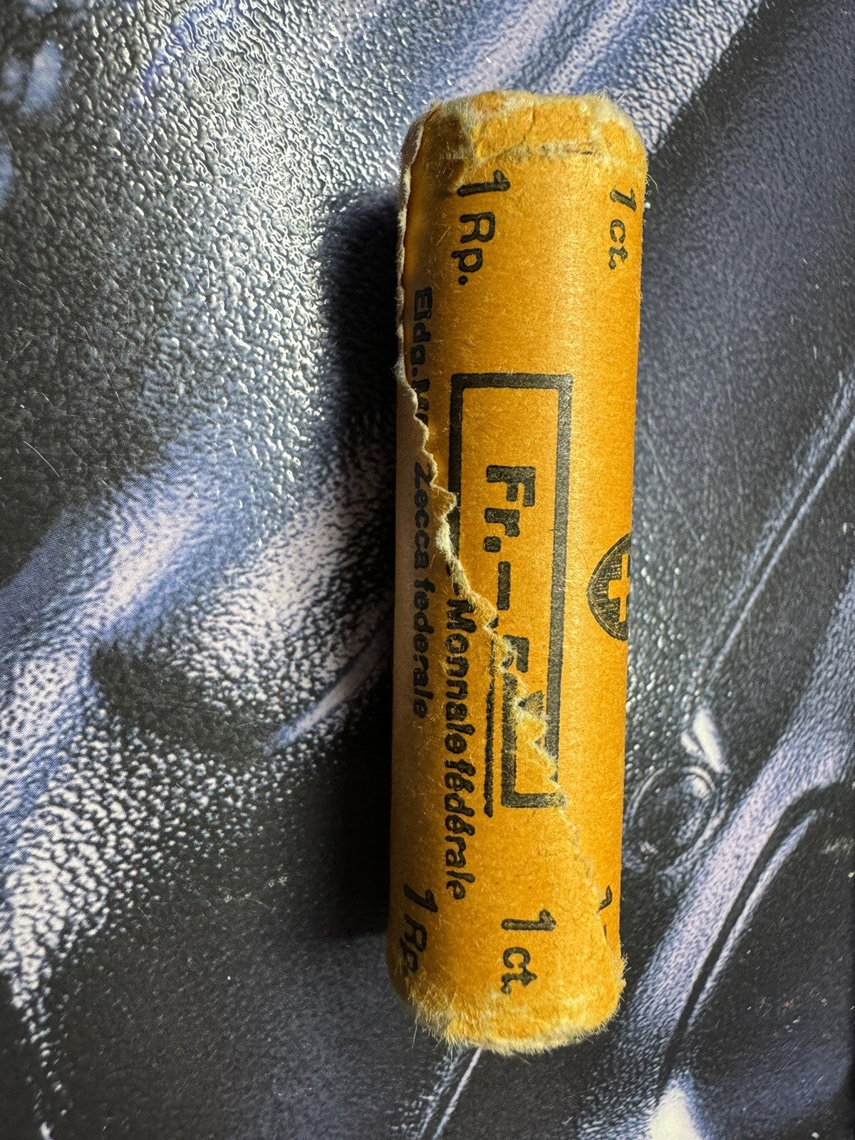 Roll Of Switzerland One Rappen Coin 50 Coins - 1983