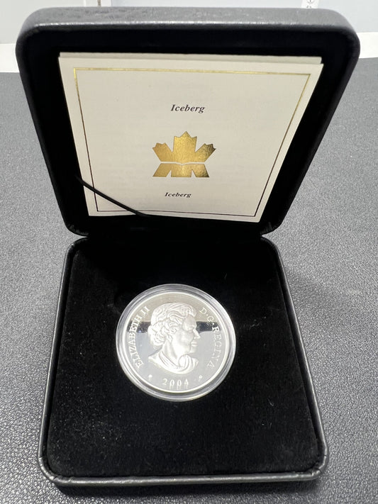 2004 $20 Canada 1 oz. SILVER "Iceberg" Natural Wonders Hologram Coin