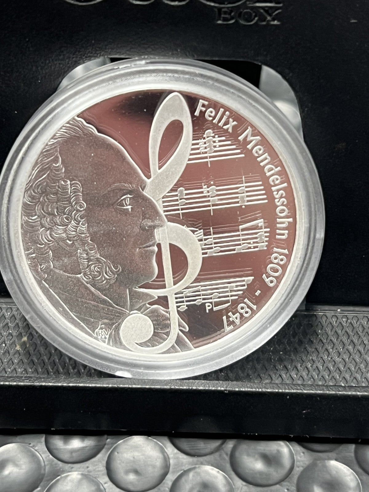 2010 TUVALU: GREAT MUSIC COMPOSERS- A  SET OF 5, 1 OZ . 999 SILVER COINS