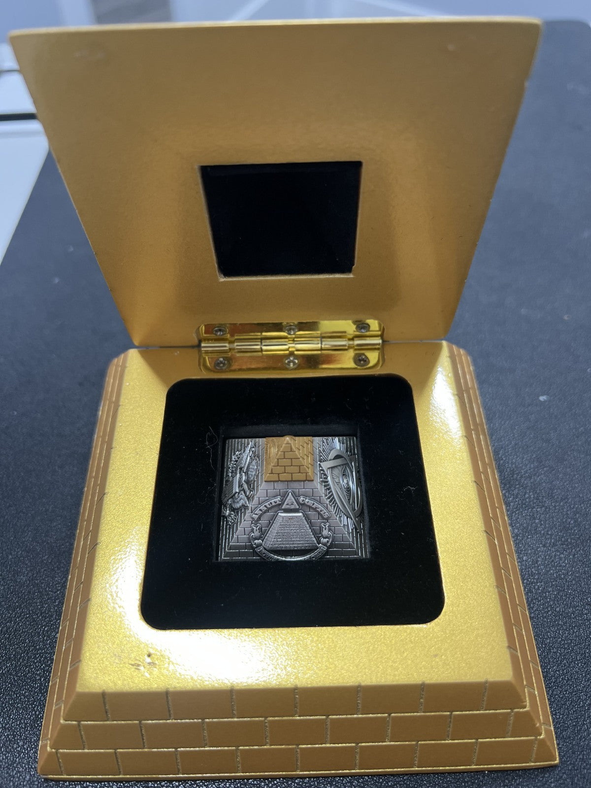 2023 Barbados  EYE OF PROVIDENCE Pyramid 5 Oz Silver Coin