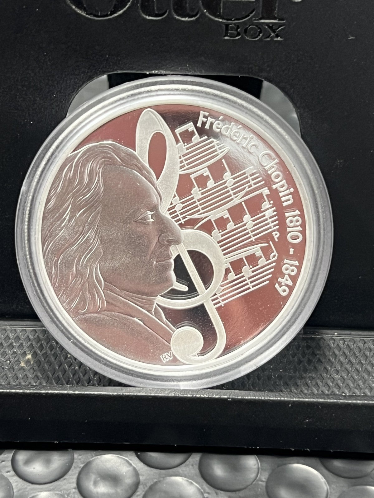 2010 TUVALU: GREAT MUSIC COMPOSERS- A  SET OF 5, 1 OZ . 999 SILVER COINS