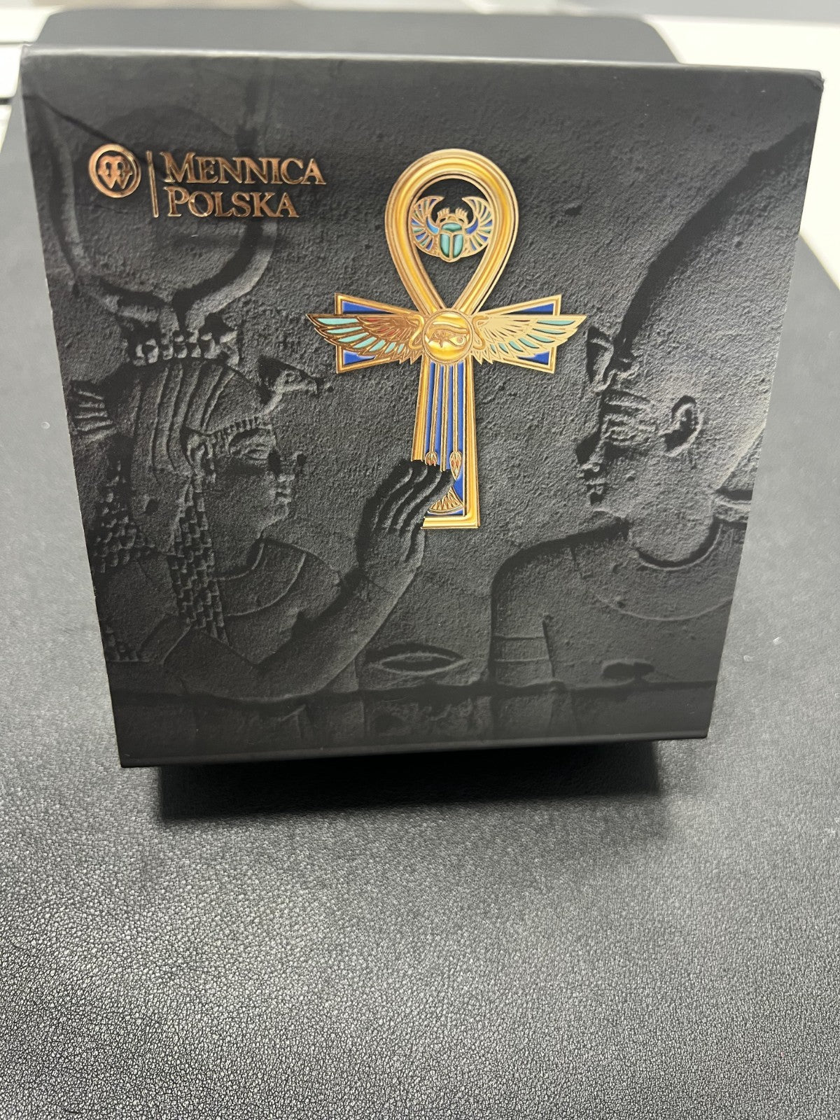 2020 Egyptian Ankh 1 oz 999 Silver Proof Republic of Cameroon w/ box and COA