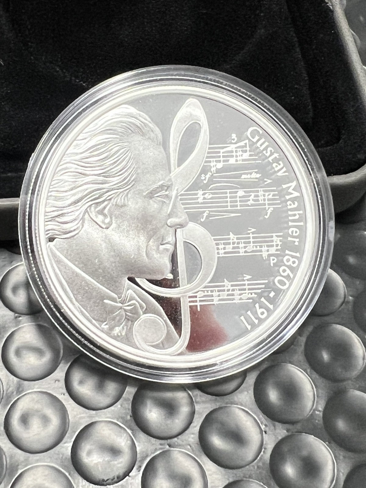 2010 TUVALU: GREAT MUSIC COMPOSERS- A  SET OF 5, 1 OZ . 999 SILVER COINS
