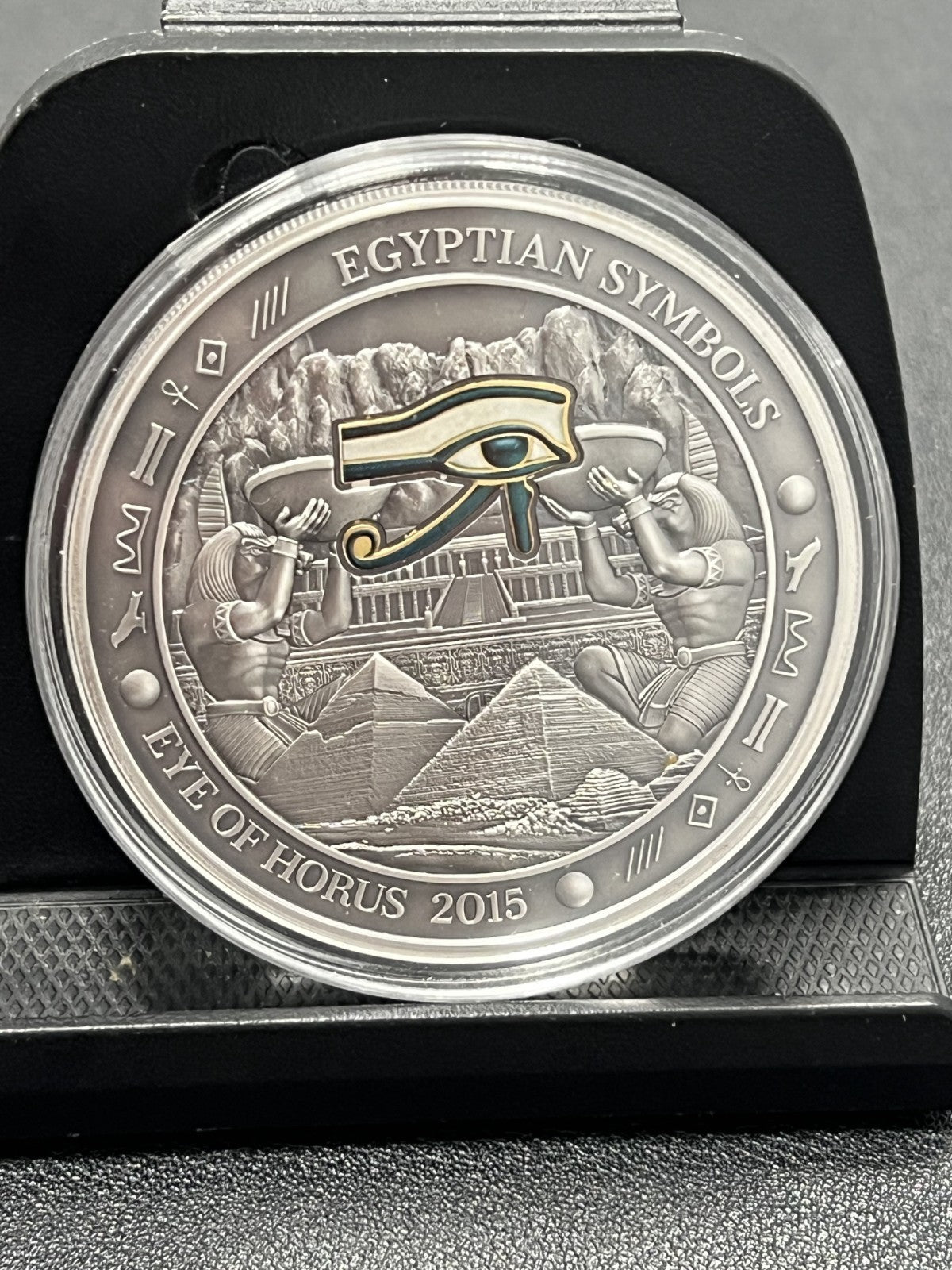 Palau 2015 20$ - Egyptian Symbol - Eye of Horus 3 oz  Silver Coin w/ box and COA