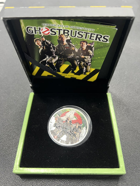 2017 Perth Mint Tuvalu GHOSTBUSTERS CREW 1 oz Silver Proof $1 Coin