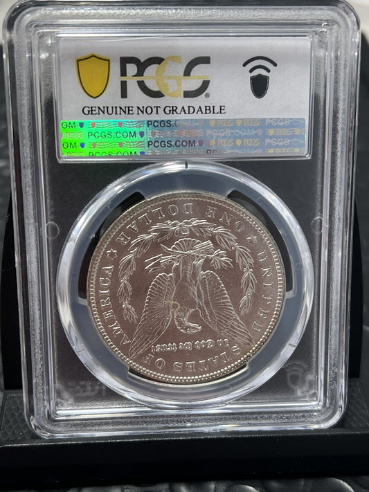 1904 $1 Morgan 90% Silver Dollar PCGS Genuine Cleaned-UNC Detail