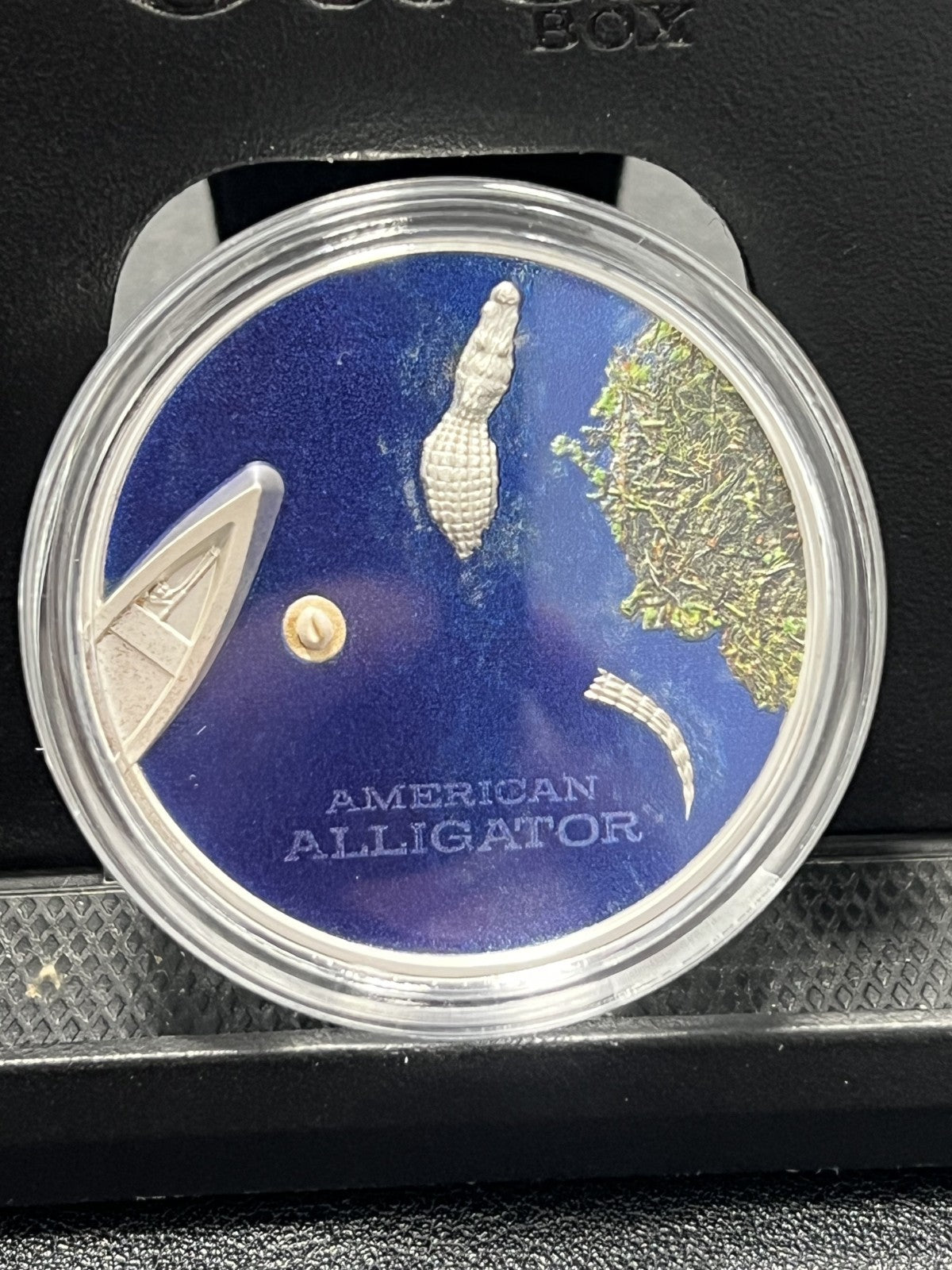 American alligator 1 oz silver coin Palau 2022 with box and COA