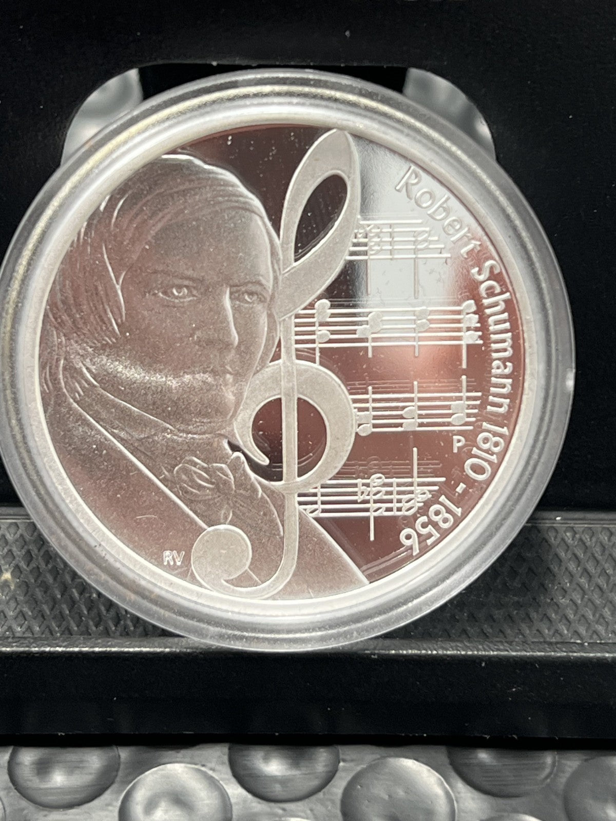 2010 TUVALU: GREAT MUSIC COMPOSERS- A  SET OF 5, 1 OZ . 999 SILVER COINS