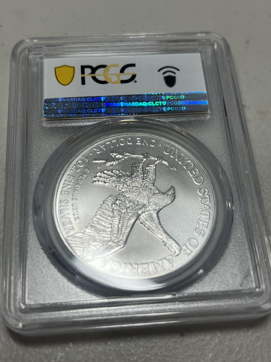 2021-W SILVER EAGLE PCGS MS70 TYPE 2 FIRST STRIKE-WEST POINT ASE MS 70 $1