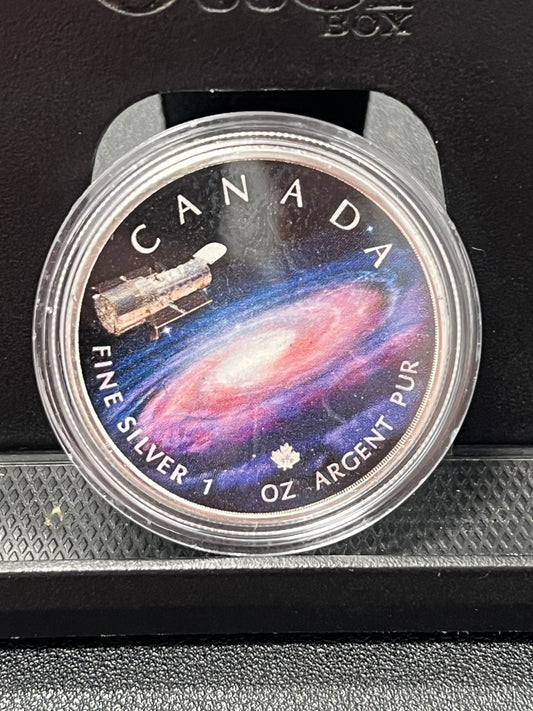 Canada 2023 Milky Way Commemorative $5 1 oz  Silver Color Coin Maple