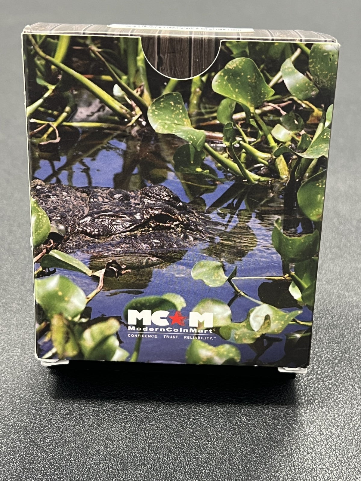 2014 Florida Natives:Colorized American Alligator 1oz Silver Coin w/ box and COA