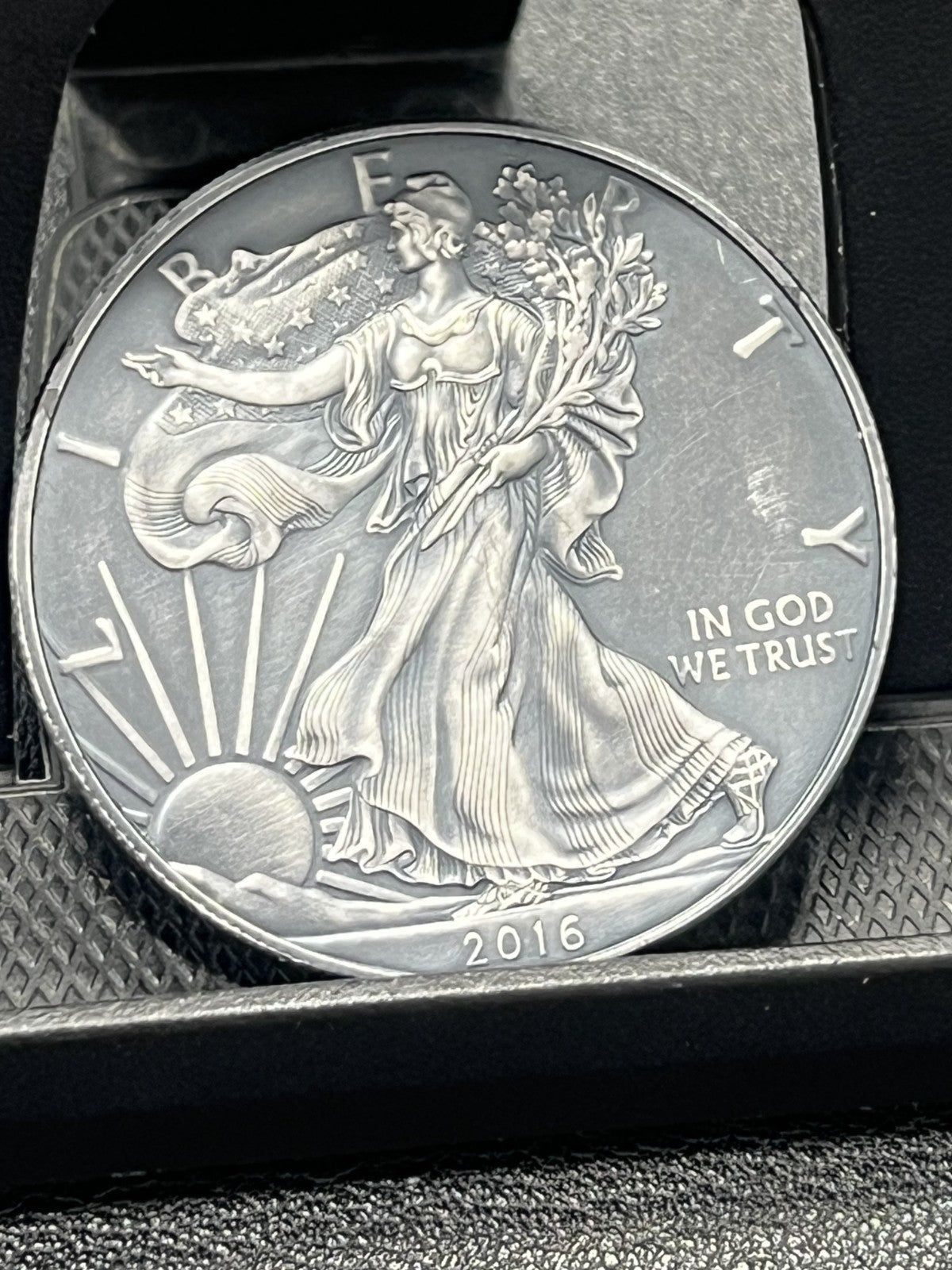 2016 American Silver Eagle | 1 oz Silver $1 | Antiqued Finish ASE