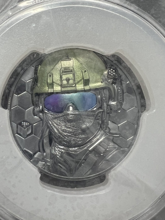 2022 3 oz PR 69 DCAM SPECIAL FORCES BLACK PROOF ULTRA HIGH RELIEF PCGS PR69DCAM