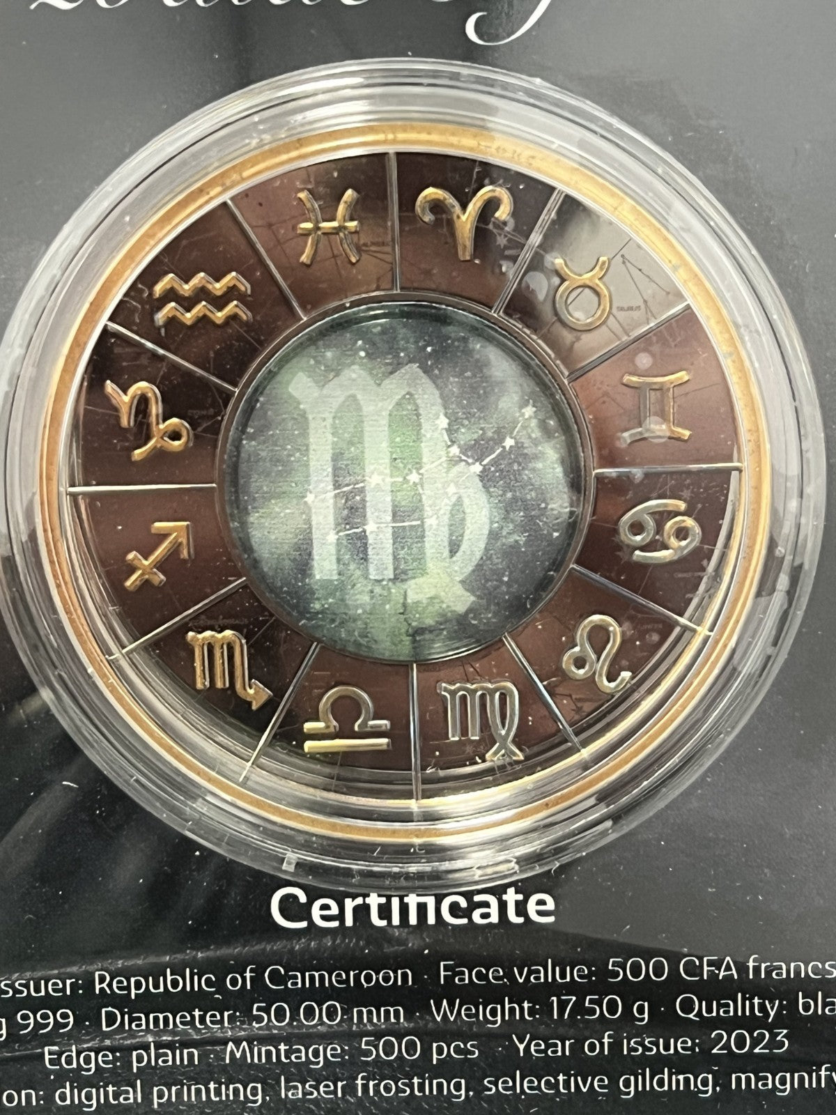 2023 Cameroon Zodiac signs - Virgo with Holder and COA