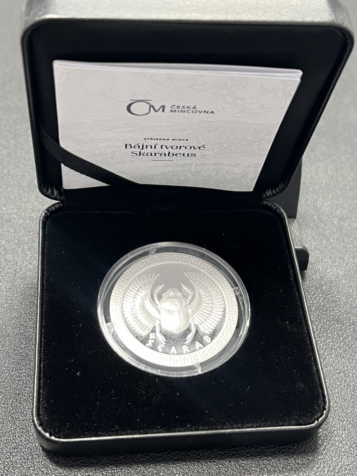 2022 NIUE $2 NZD Scarab (Skarabeus) 1 oz silver coin with box and COA