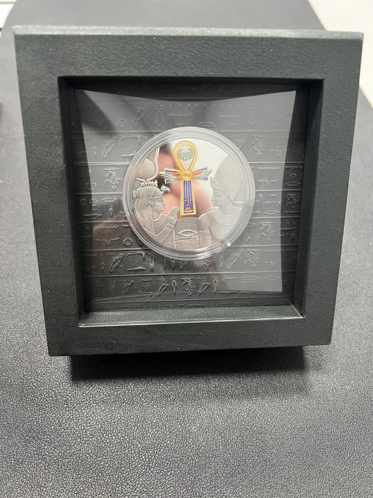 2020 Egyptian Ankh 1 oz 999 Silver Proof Republic of Cameroon w/ box and COA