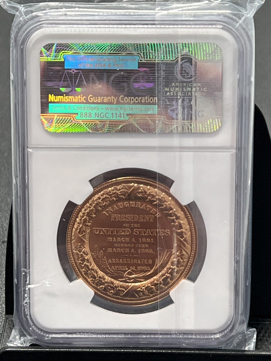 Abraham Lincoln Presidential Series Bronze Medal (No Date) NGC graded
