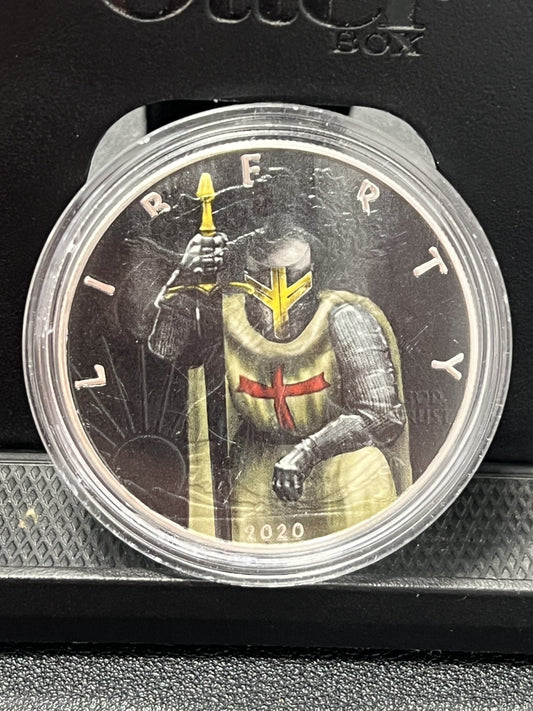 2020 1 oz American Silver Eagle Coin Templar Knight