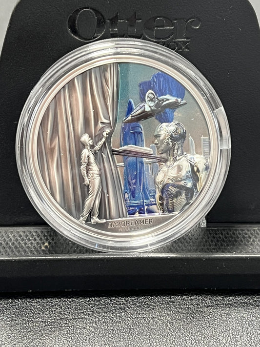 Palau 2022 10$ DAYDREAMER FUTURE 2 oz silver coin with box and COA