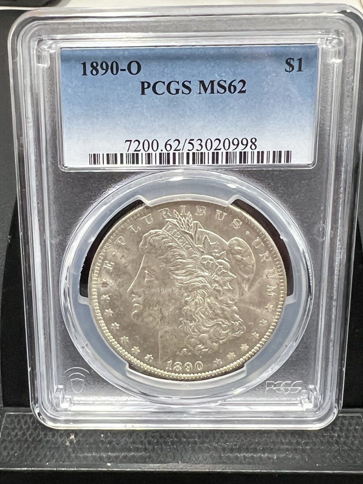 1890-O MS62 Morgan dollar PCGS MS 62