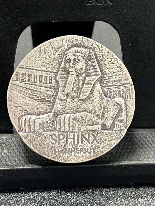 2019 Silver 5 oz Republic of Chad Sphinx of Hatshepsut